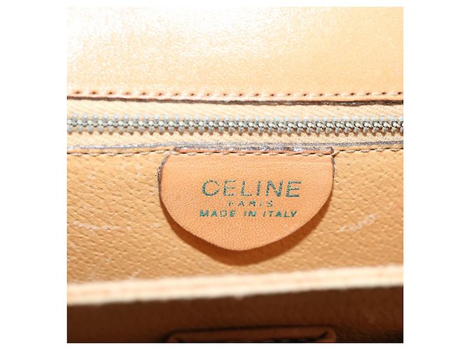 Céline CELINE Macadam Canvas Umhängetasche PVC Braun Auth 73006 - Ansicht 18