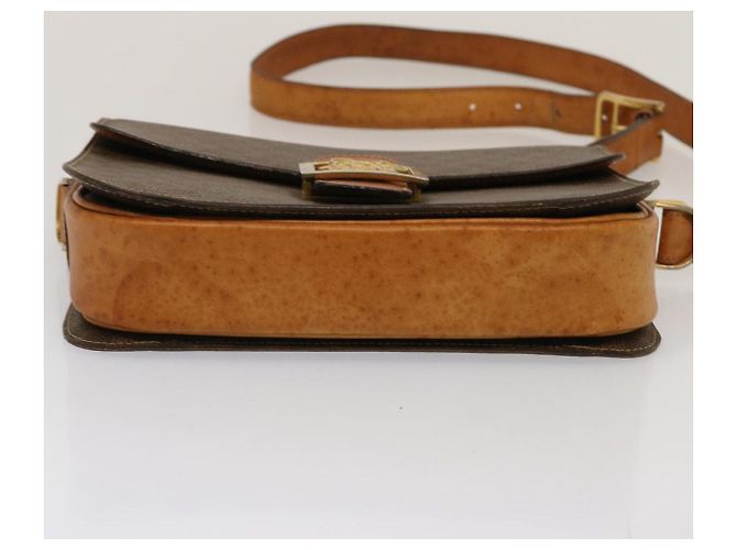 Céline CELINE Macadam Canvas Umhängetasche PVC Braun Auth 73006 - Ansicht 5