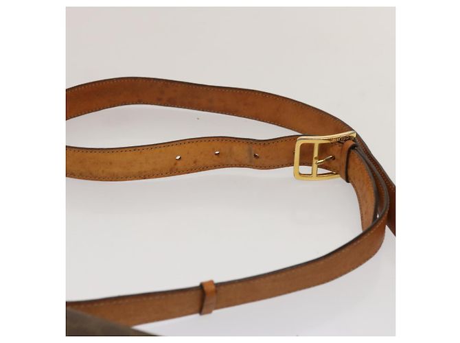 Céline CELINE Macadam Canvas Umhängetasche PVC Braun Auth 73006 - Ansicht 8