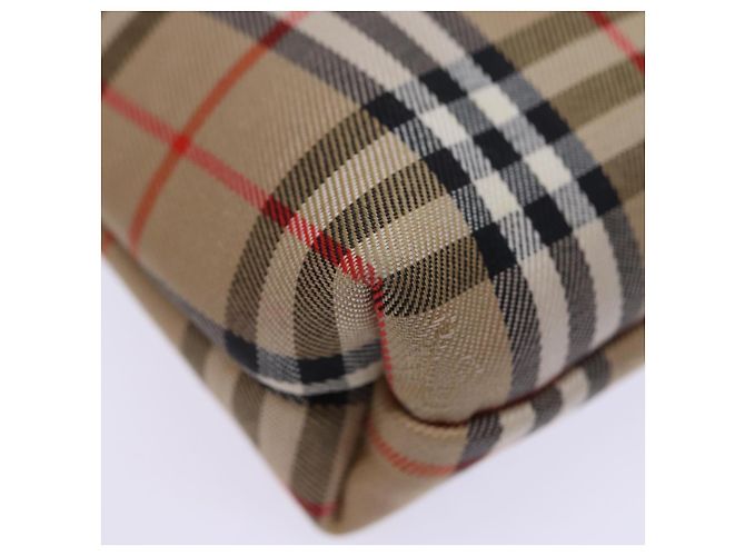 Autre Marque Burberrys Nova Check Pouch Canvas Beige Auth yk12082 - vista 15