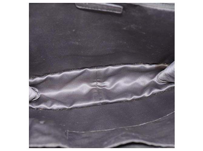 CHANEL Bolso de hombro con cadena Ice Cube Vinilo de 2 vías Plata CC Auth 71650 - vista 10