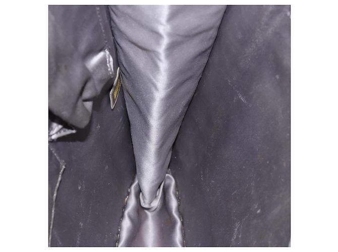 CHANEL Bolso de hombro con cadena Ice Cube Vinilo de 2 vías Plata CC Auth 71650 - vista 21