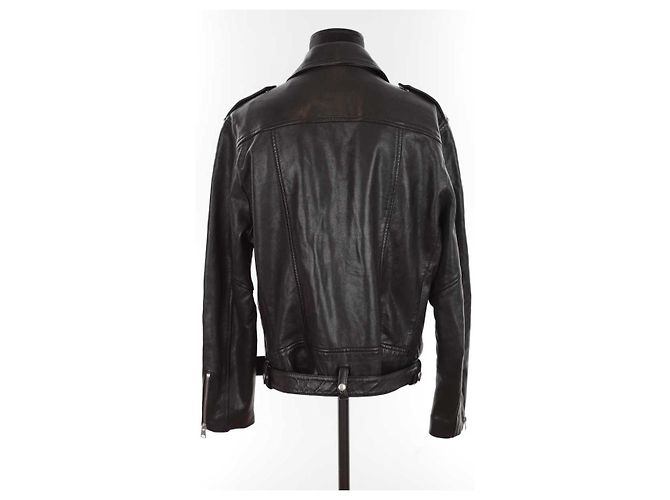 All Saints Veste en cuir - vue 4