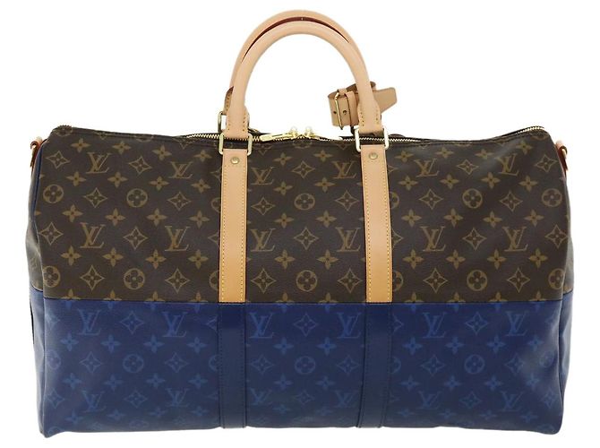 LOUIS VUITTON Monogramma diviso Keepall Bandouliere 50 Borsa Boston M43861 67497S - vista 2