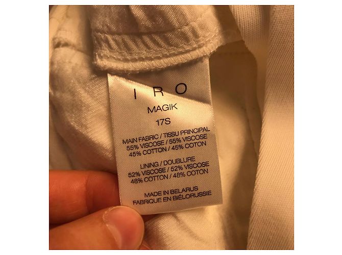 IRO Shorts T.Internacional S Viscosa Blanco - vista 2