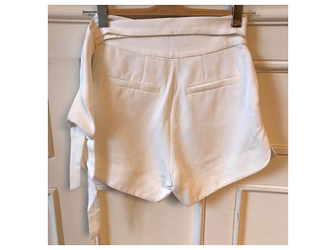 IRO Shorts T.Internacional S Viscosa Blanco - vista 3
