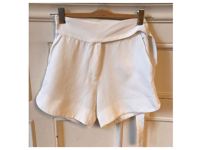 IRO Shorts T.Internacional S Viscosa Blanco - vista 4