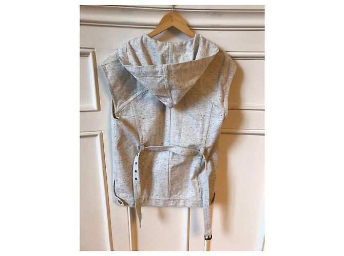 ISABEL MARANT Chaquetas T.FR 34 Algodón Gris - vista 3