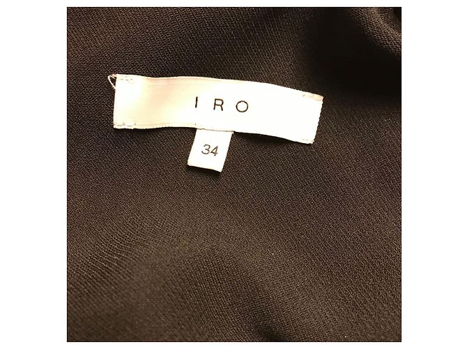 IRO Kleider T.International XS Polyester Schwarz - Ansicht 4