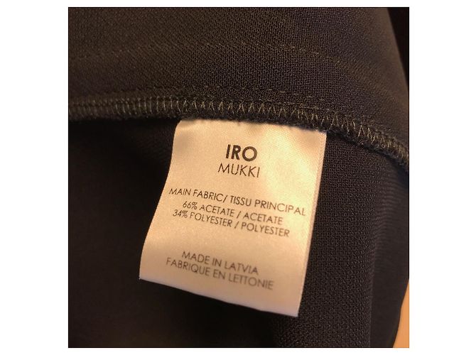 IRO Kleider T.International XS Polyester Schwarz - Ansicht 5