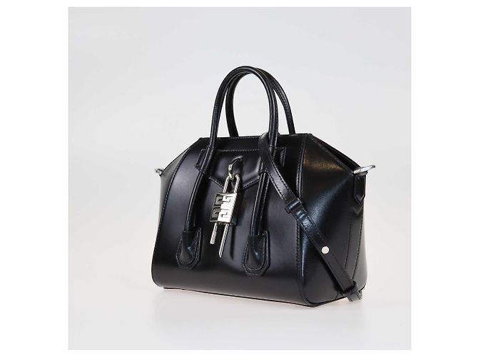 Sac à main Givenchy noir Mini Antigona Lock - vue 2