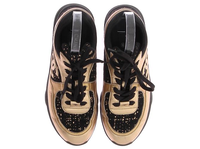 Scarpe Chanel T.EU 38.5 Pelle D'oro - vista 6