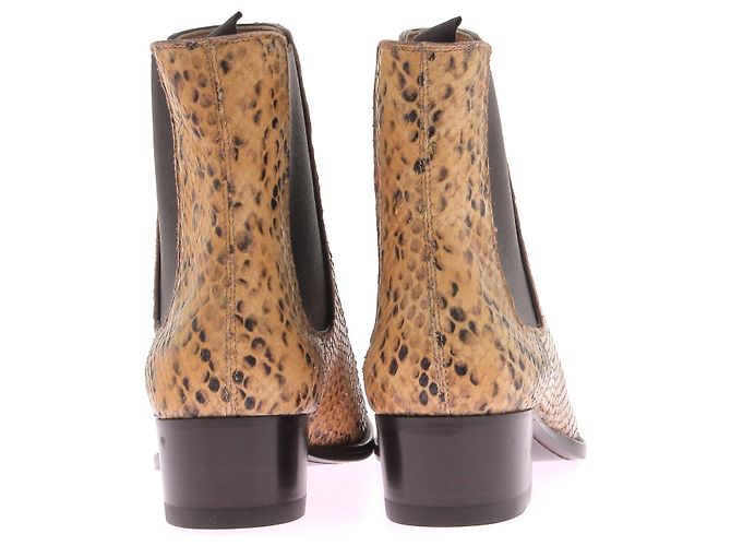 Stivaletti Saint Laurent T.EU 38 Pelle Beige - vista 5