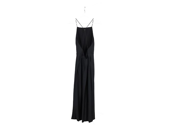 Jason Wu – Abendkleid mit schmalen Trägern aus schwarzer Seide - Ansicht 5