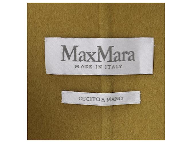 Max Mara – Gefütterte Weste aus gelber Wolle - Ansicht 4