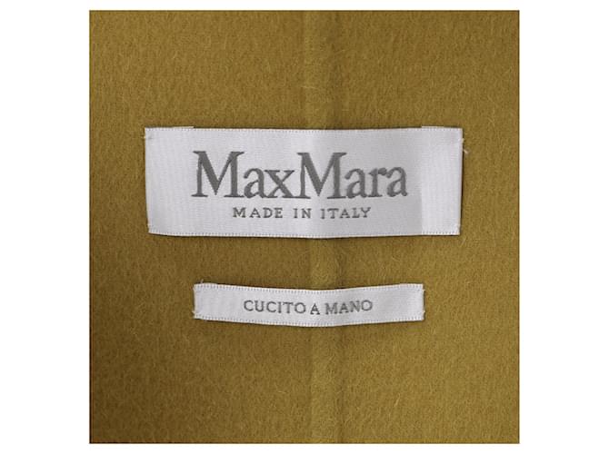 Max Mara – Gefütterte Weste aus gelber Wolle - Ansicht 9