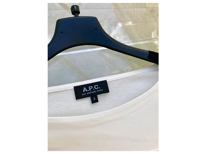 Maglia a righe Apc in cotone bianco e blu navy - vista 6