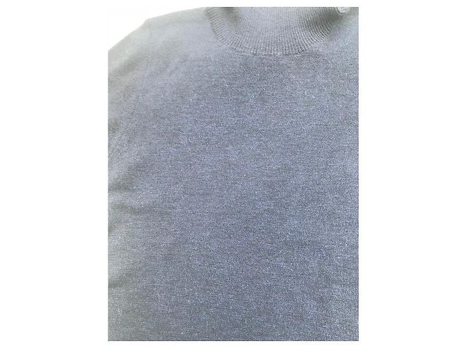 Pull manches courtes Balenciaga Bleu Marine - vue 2