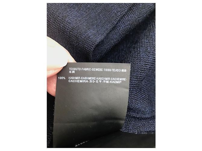 Pull manches courtes Balenciaga Bleu Marine - vue 4