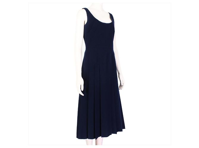 Valentino Garavani Valentino Elegantes Mitternachtsblaues Kleid Dunkelblau - Ansicht 2