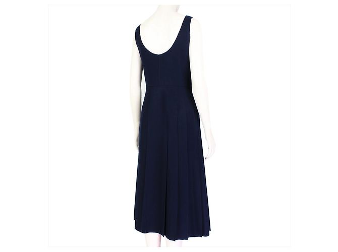 Valentino Garavani Valentino Elegantes Mitternachtsblaues Kleid Dunkelblau - Ansicht 3