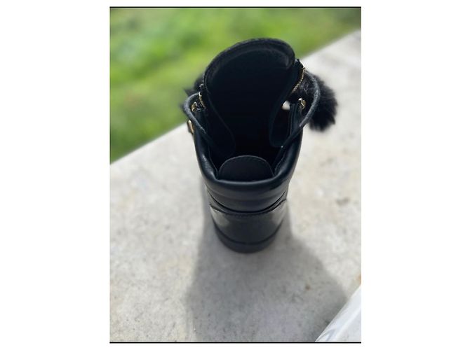 Sneakers alte Giuseppe Zanotti in vernice nera Nero - vista 4