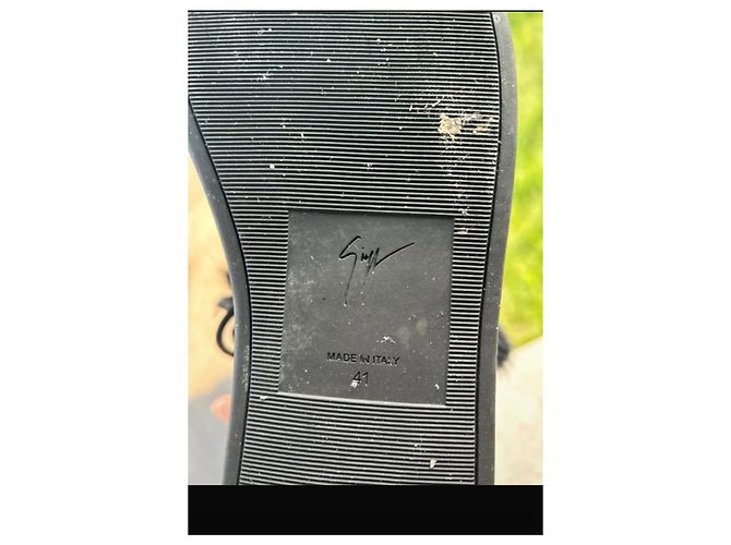 Sneakers alte Giuseppe Zanotti in vernice nera Nero - vista 6