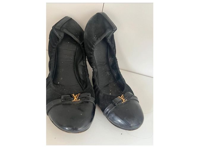 Bailarinas Louis Vuitton de piel negra 41 Negro - vista 2