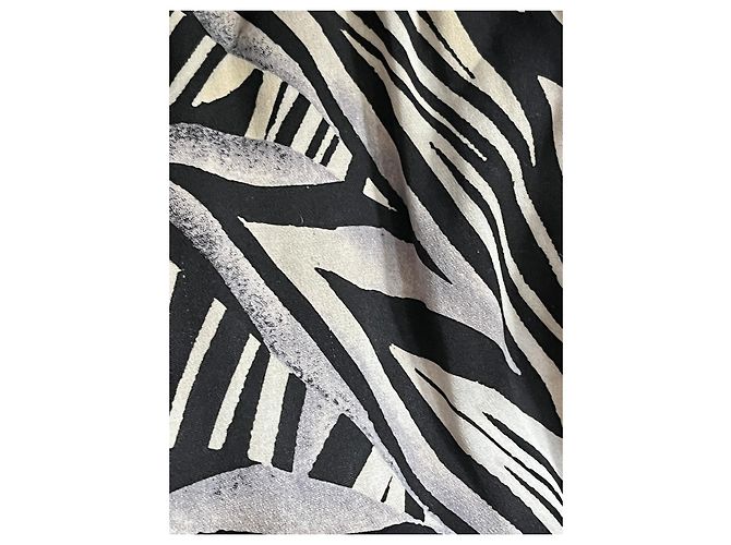 Diane Von Furstenberg Vestido de seda DvF Vittoria Castaño Negro Beige - vista 5