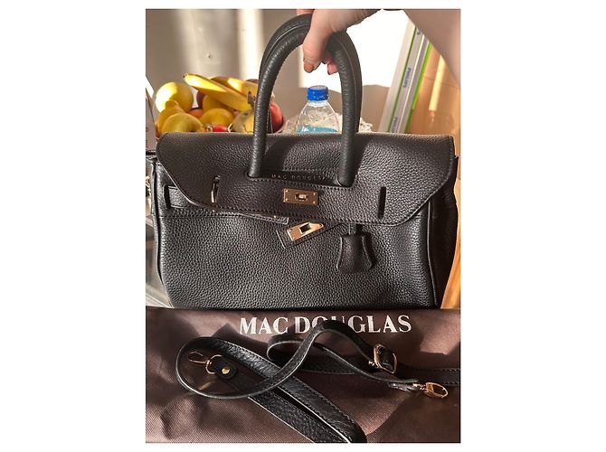 Borsa a mano Mac Douglas in pelle nera Nero - vista 2