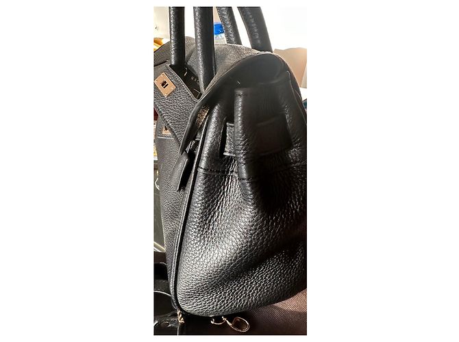 Borsa a mano Mac Douglas in pelle nera Nero - vista 6