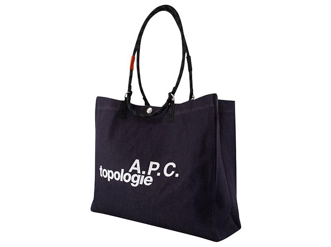 Apc Borsa shopper Topologie - A.P.C. - Cotone - Nero - vista 2