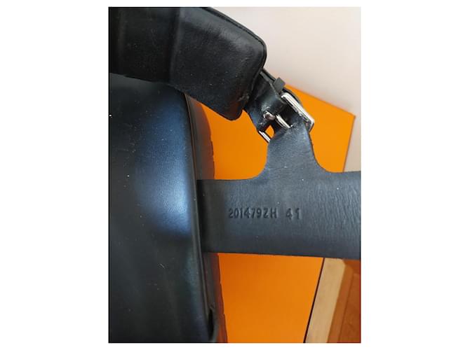 Arcipelago di Hermès Sandal Nero Arancione - vista 17