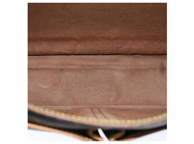 Borsa a tracolla LOUIS VUITTON Monogram Gibeciere MM M42247 LV Auth bs14038 Monogramma - vista 11