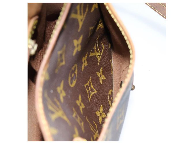 Borsa a tracolla LOUIS VUITTON Monogram Gibeciere MM M42247 LV Auth bs14038 Monogramma - vista 24