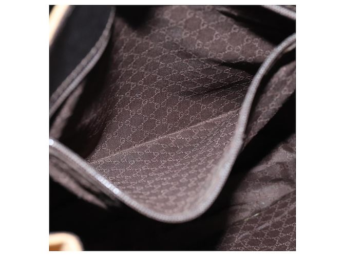 GUCCI Borsa a spalla Linea Web Sherry Canvas Beige Verde 001 4321 2684 Auth ac2967 - vista 20