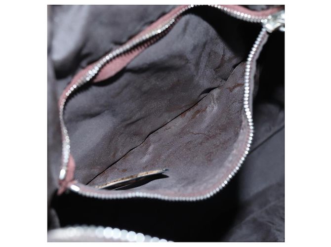 Hermès HERMES Acapulco Bandouliere MM Borsa a tracolla Nylon Marrone Auth bs13850 - vista 12
