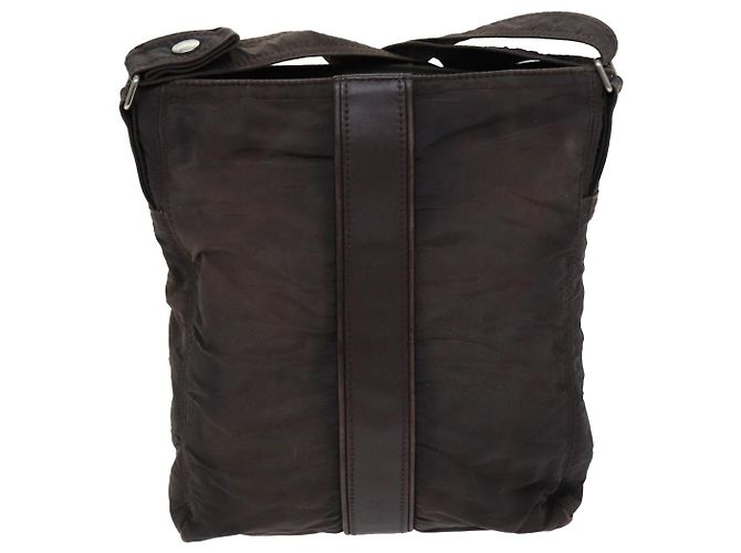 Hermès HERMES Acapulco Bandouliere MM Borsa a tracolla Nylon Marrone Auth bs13850 - vista 2