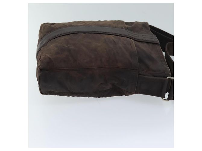 Hermès HERMES Acapulco Bandouliere MM Borsa a tracolla Nylon Marrone Auth bs13850 - vista 3