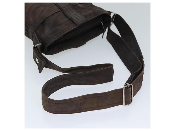 Hermès HERMES Acapulco Bandouliere MM Borsa a tracolla Nylon Marrone Auth bs13850 - vista 7