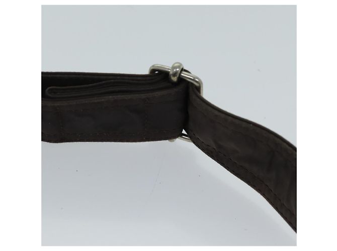 Hermès HERMES Acapulco Bandouliere MM Borsa a tracolla Nylon Marrone Auth bs13850 - vista 8