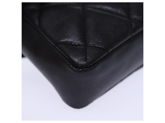 CHANEL Marsupio Matelasse Turn Lock Pelle Nera CC Auth bs13970 Nero - vista 15
