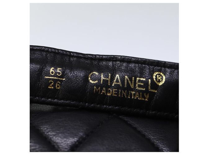 CHANEL Marsupio Matelasse Turn Lock Pelle Nera CC Auth bs13970 Nero - vista 18