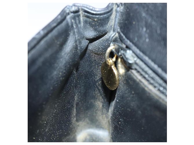 CHANEL Marsupio Matelasse Turn Lock Pelle Nera CC Auth bs13970 Nero - vista 21