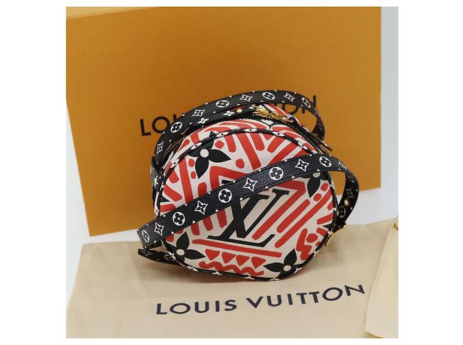 LOUIS VUITTON Monogram Giant Crafty Boite Chapoe Souple Bag M45366 Auth 72431S Red - view 12