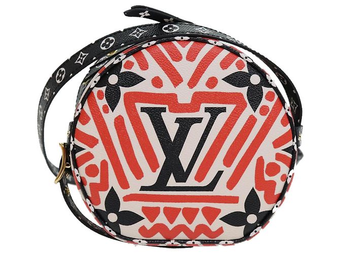 LOUIS VUITTON Monogram Giant Crafty Boite Chapoe Souple Bag M45366 Auth 72431S Red - view 13