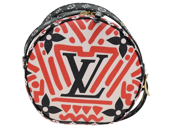 LOUIS VUITTON Monogram Giant Crafty Boite Chapoe Souple Bag M45366 Auth 72431S Red - view 2
