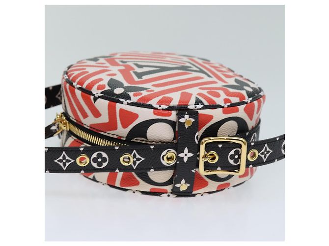 LOUIS VUITTON Monogram Giant Crafty Boite Chapoe Souple Bag M45366 Auth 72431S Red - view 4