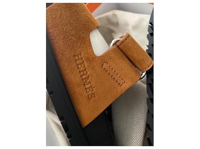 Aloha Hermès Sandali Hermes Chypre Marrone - vista 5