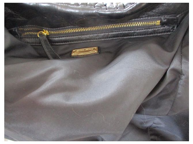 Miu Miu Borsa trapuntata, pelle nera. Nero - vista 5